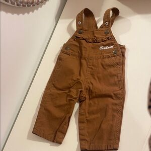 Carhartt Kids Overalls in Chestnut Brown